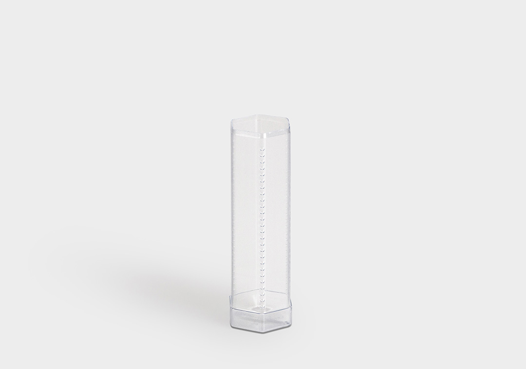 Packaging tube HexPack HexPack: a hexagonal protective packaging tube with ratchet style length adjustment.